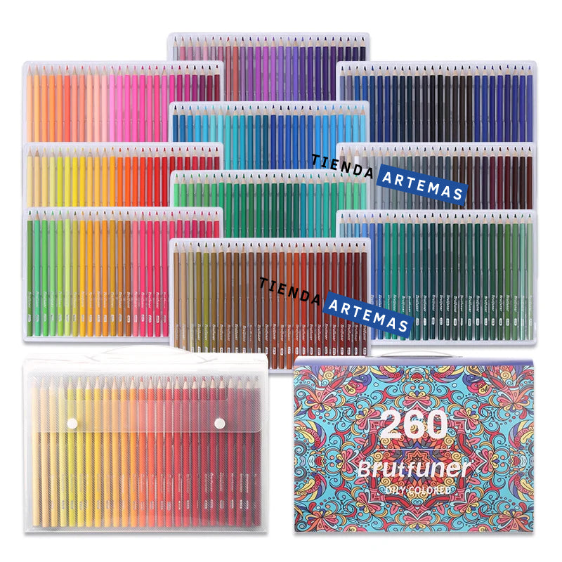 260 Colores Brutfuner Set Premium En Maletin Lettering