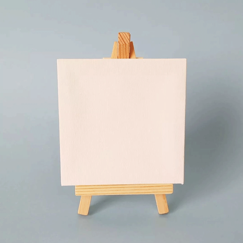 Mini Lienzo en Blanco Pintura Pintura Acrílica Caballete
