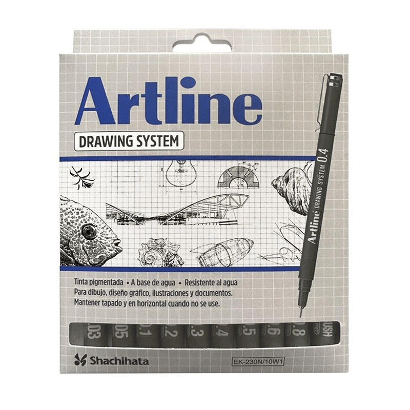 Estilógrafo descartable Artline x 10 unidades