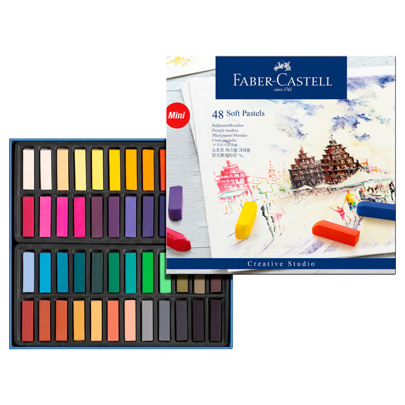 Tiza pastel Mini 48 colores Faber Castell Creative Studio