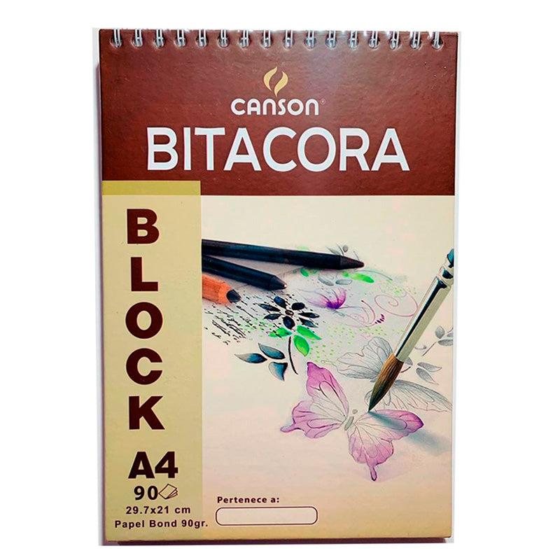 Block Anillado Bitacora Canson A4 90g