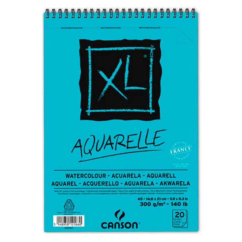 Block Canson XL Aquarelle Acuarela 20h A5 300g