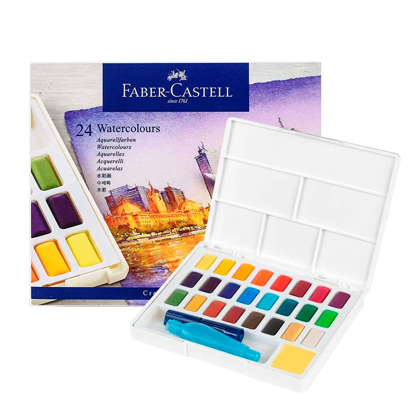 Acuarela Studio Faber Castell 24 Colores