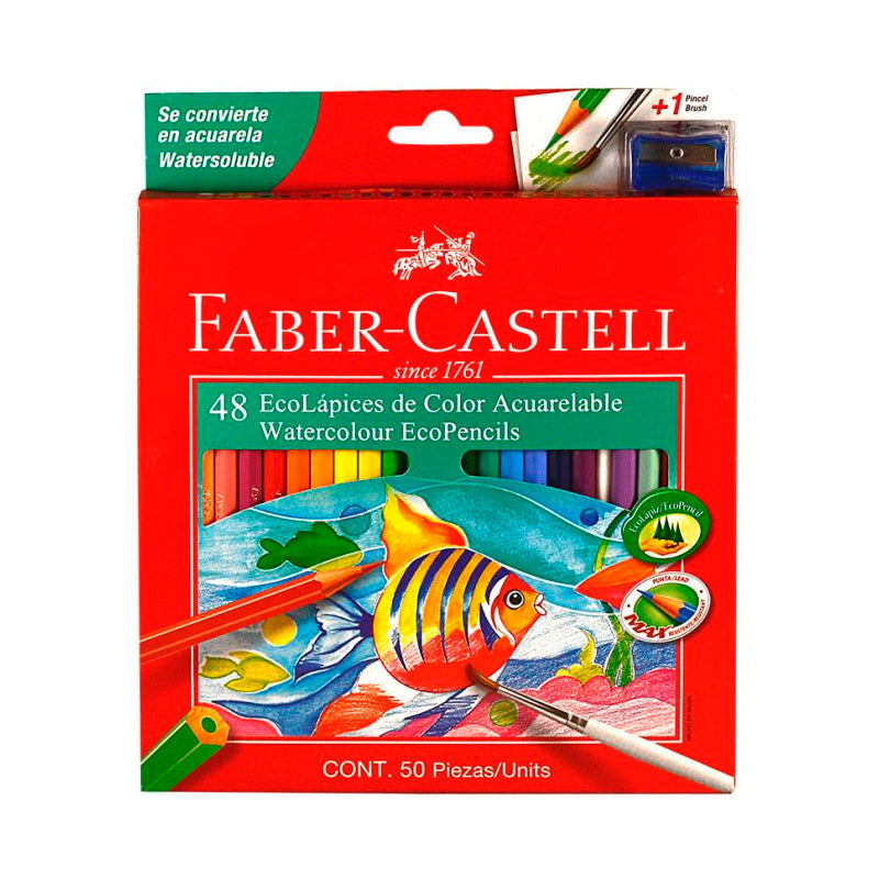 Lapices Acuarelables Faber Castell de 48 colores