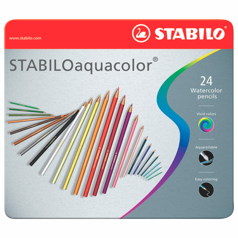 Lapices Stabilo Aquacolor x 24 colores