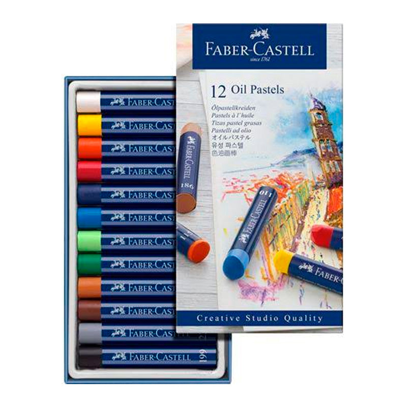 Oleo pastel 12 colores Faber Castell Creative Studio