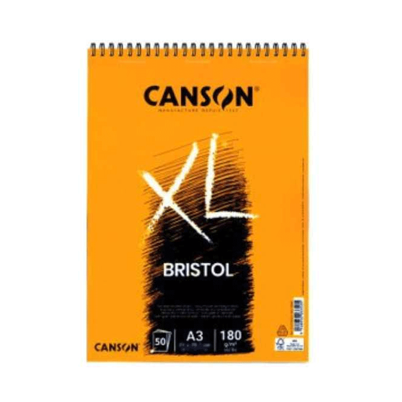 Block Canson XL Bristol 50h A3 180g