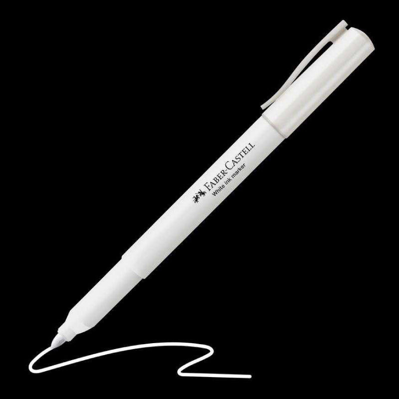 Marcador blanco permanente Faber Castell