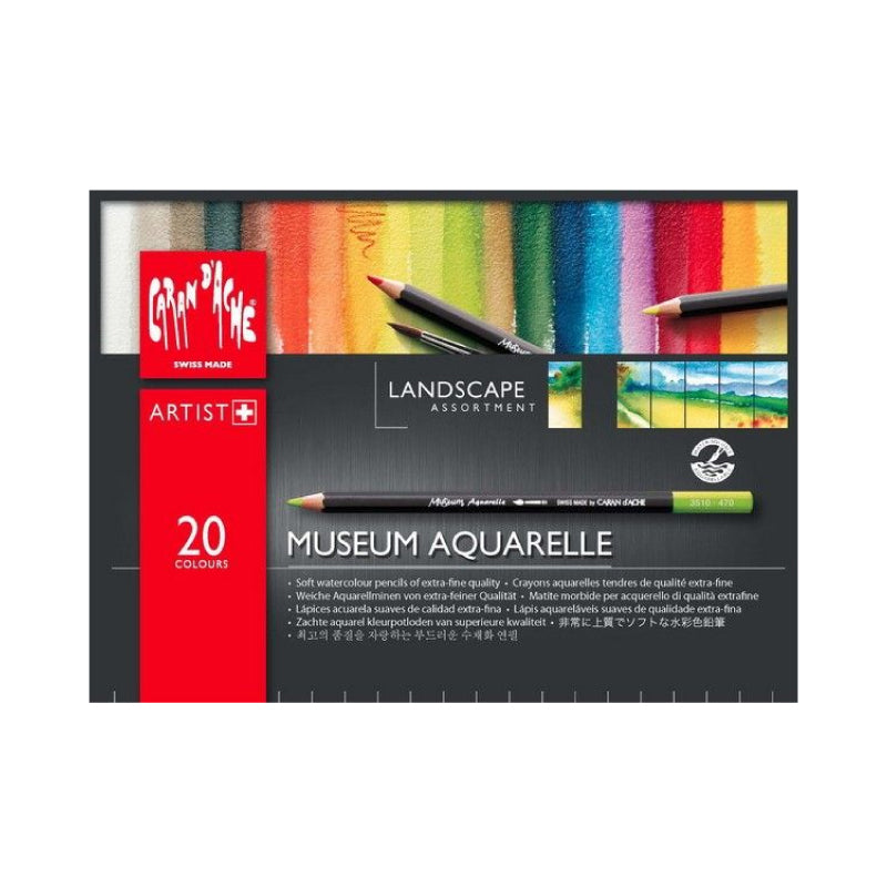 COLORES ACUARELABLES MUSEUM AQUARELLE CARAND'ACHE X 20 PROFESIONALES