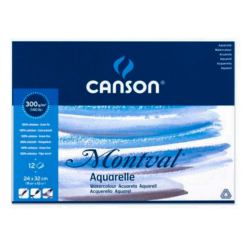 Block Canson Montval 24×32 300 grm 12 hojas