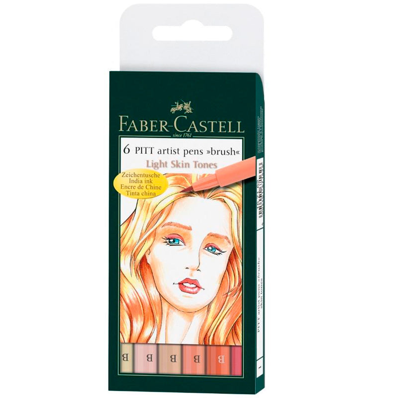 Set marcadores Pitt Artist Pen B tono de piel Faber Castell