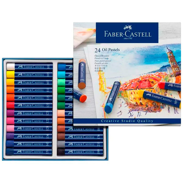 Estuche Faber-Castell de 12 tizas pastel al óleo