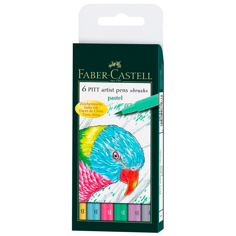 Set marcadores Pitt Artist Pen B Pastel Faber Castell